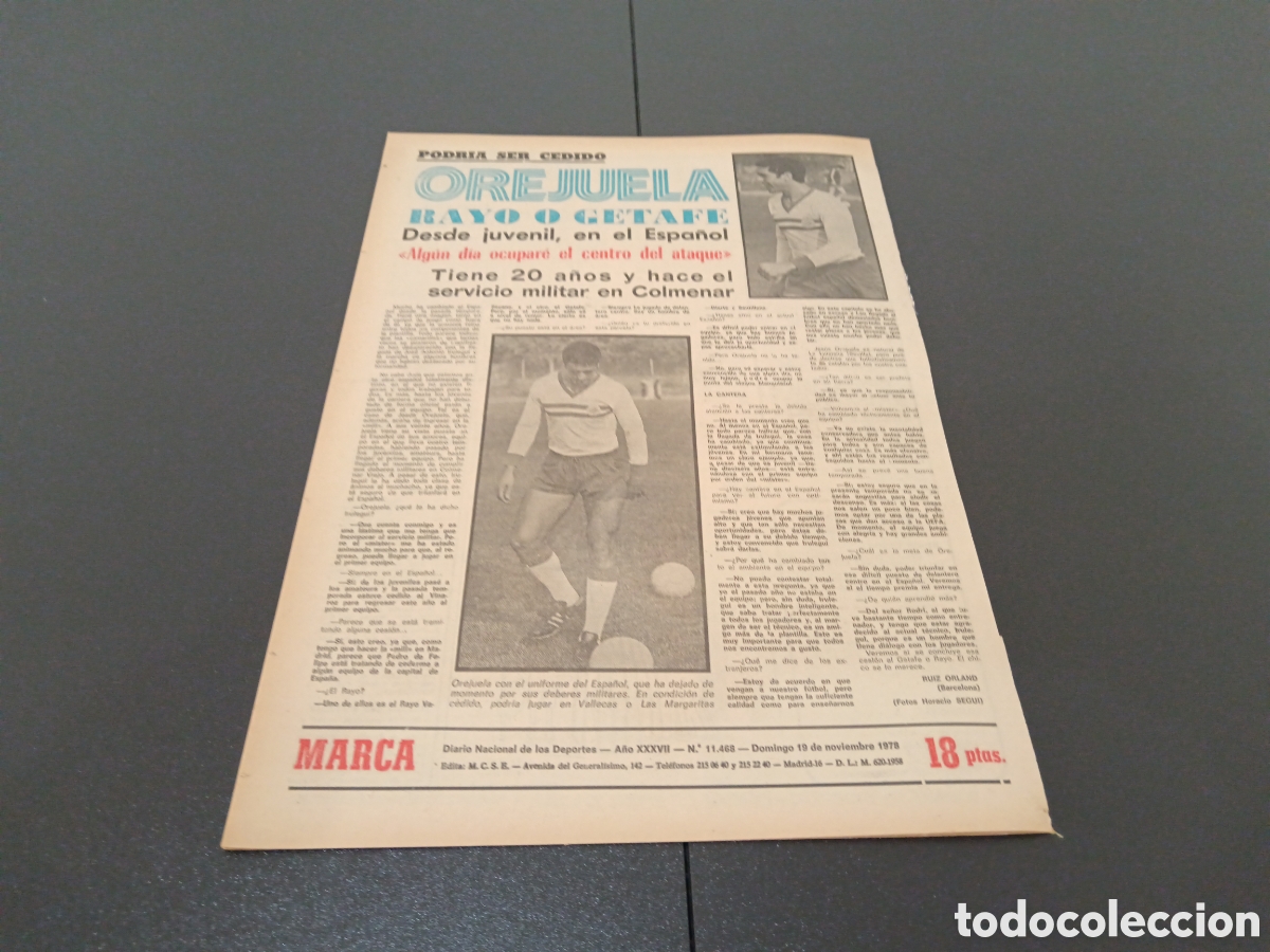 Coleccionismo deportivo: MARCA 19/11/1978 - Foto 8