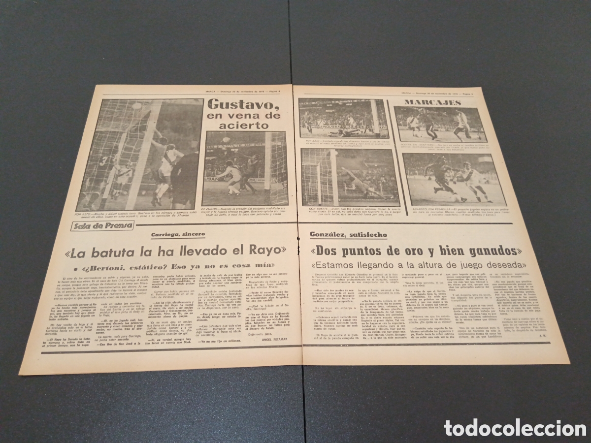 Coleccionismo deportivo: MARCA 26/11/1978 - Foto 3