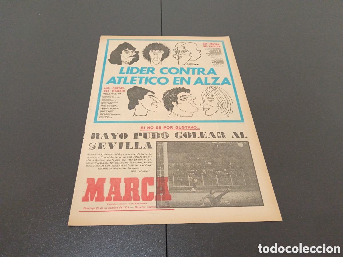 Coleccionismo deportivo: MARCA 26/11/1978 - Foto 1