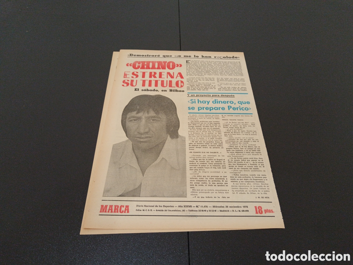 Coleccionismo deportivo: MARCA 29/11/1978 - Foto 5