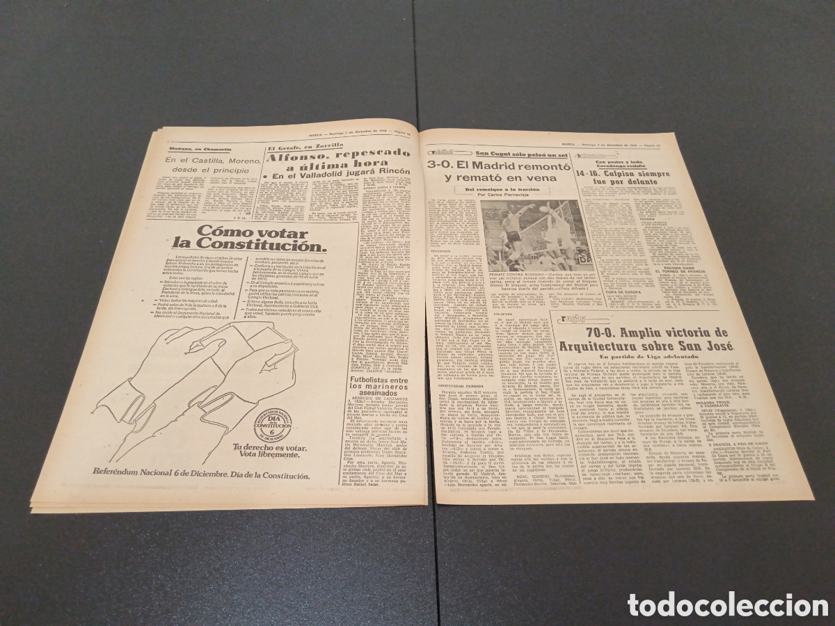 Coleccionismo deportivo: MARCA 03/12/1978 - Foto 4