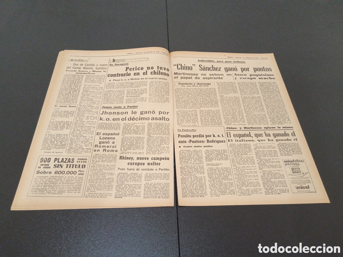 Coleccionismo deportivo: MARCA 03/12/1978 - Foto 5
