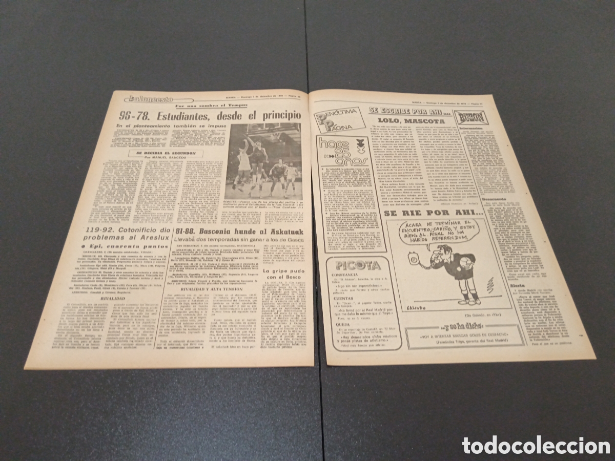 Coleccionismo deportivo: MARCA 03/12/1978 - Foto 7