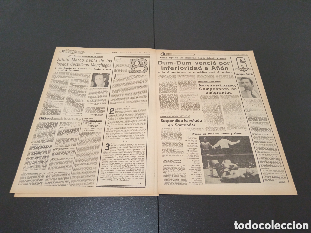 Coleccionismo deportivo: MARCA 10/12/1978 - Foto 3
