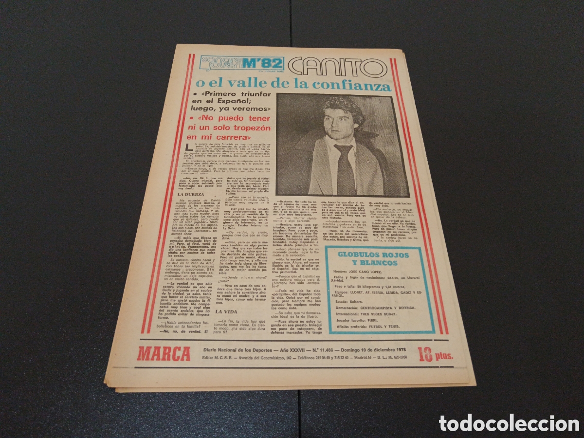 Coleccionismo deportivo: MARCA 10/12/1978 - Foto 7