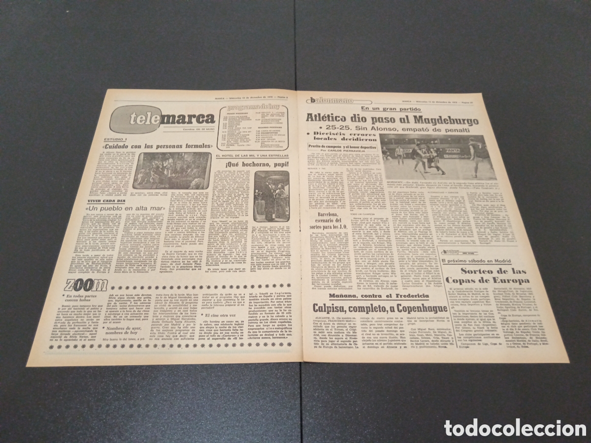 Coleccionismo deportivo: MARCA 13/12/1978 - Foto 2
