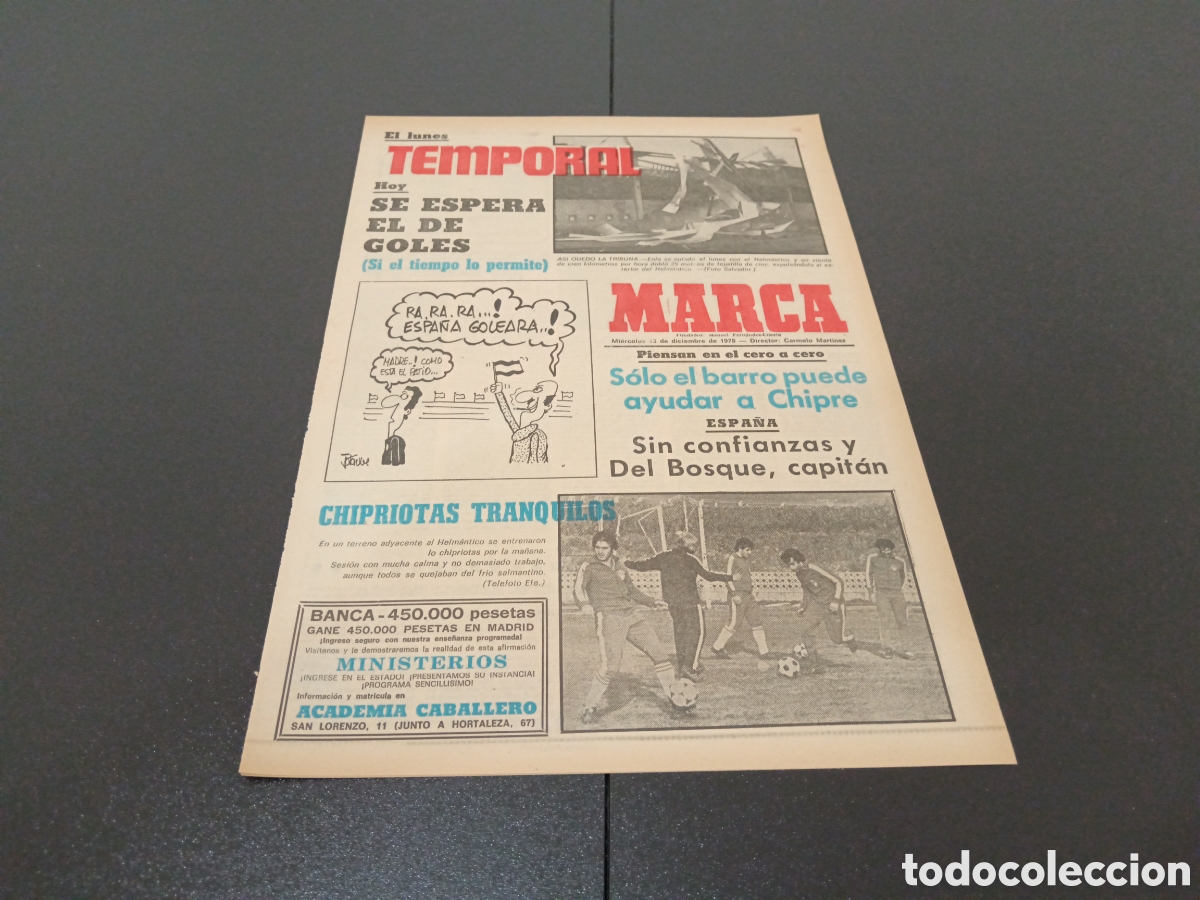 Coleccionismo deportivo: MARCA 13/12/1978 - Foto 1
