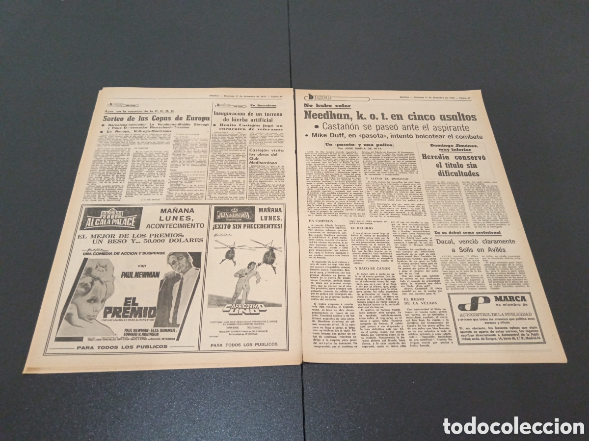 Coleccionismo deportivo: MARCA 17/12/1978 - Foto 5