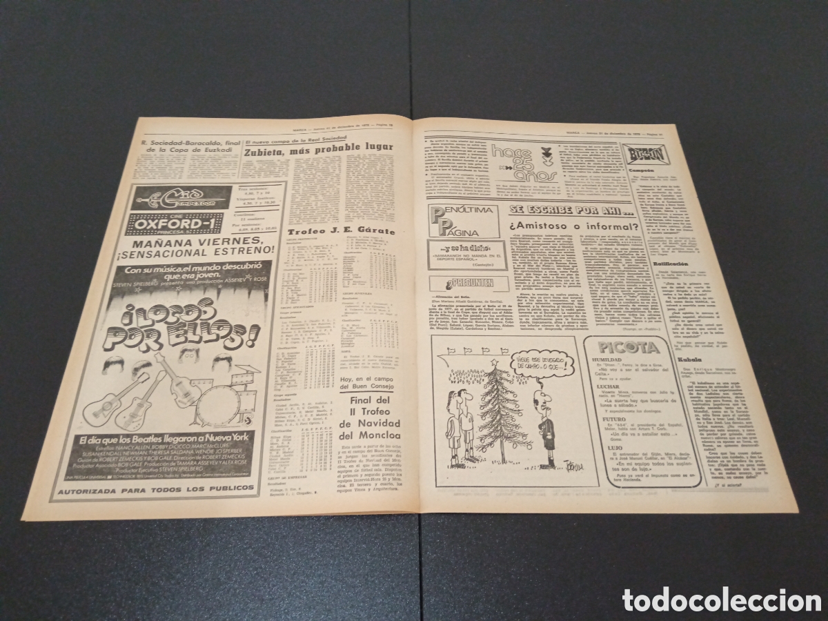 Coleccionismo deportivo: MARCA 21/12/1978 - Foto 3