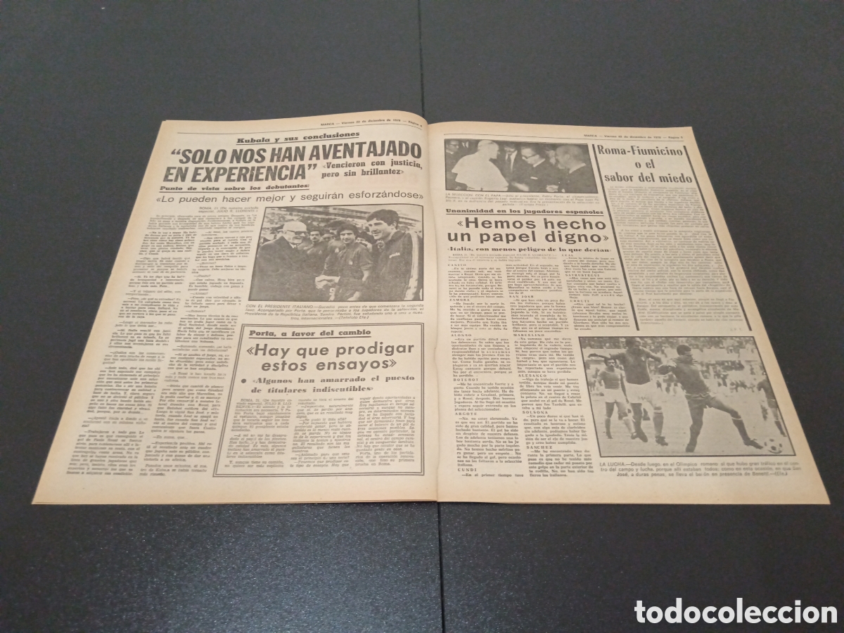 Coleccionismo deportivo: MARCA 22/12/1978 - Foto 3