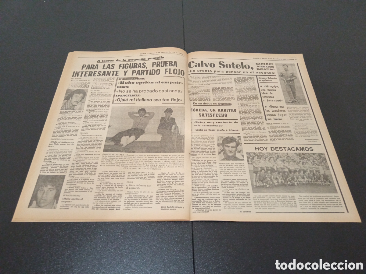 Coleccionismo deportivo: MARCA 22/12/1978 - Foto 5