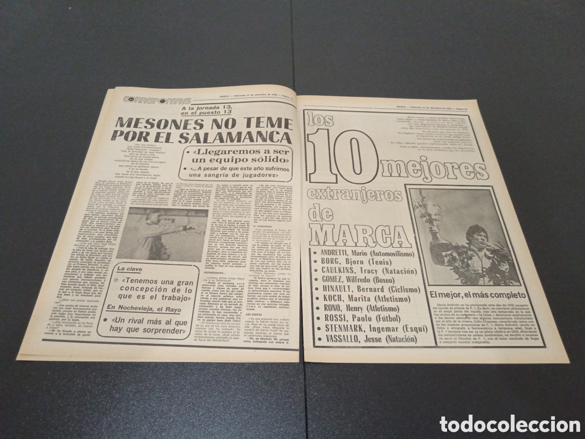 Coleccionismo deportivo: MARCA 27/12/1978 - Foto 3