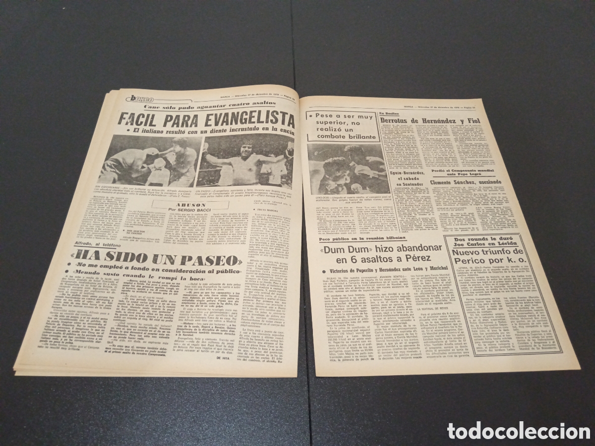 Coleccionismo deportivo: MARCA 27/12/1978 - Foto 6