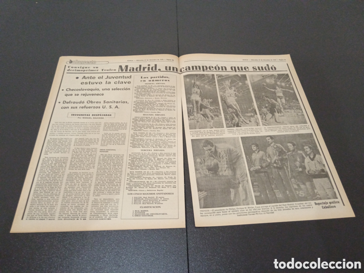 Coleccionismo deportivo: MARCA 27/12/1978 - Foto 8
