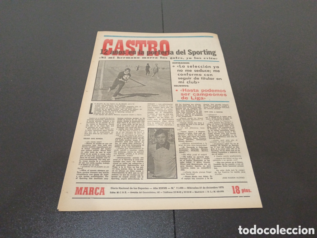 Coleccionismo deportivo: MARCA 27/12/1978 - Foto 10