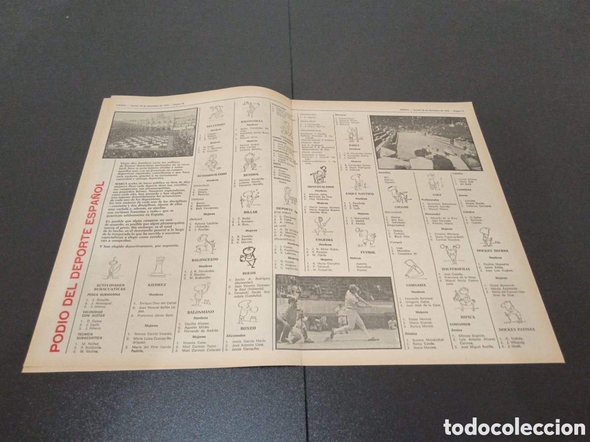 Coleccionismo deportivo: MARCA 28/12/1978 - Foto 3