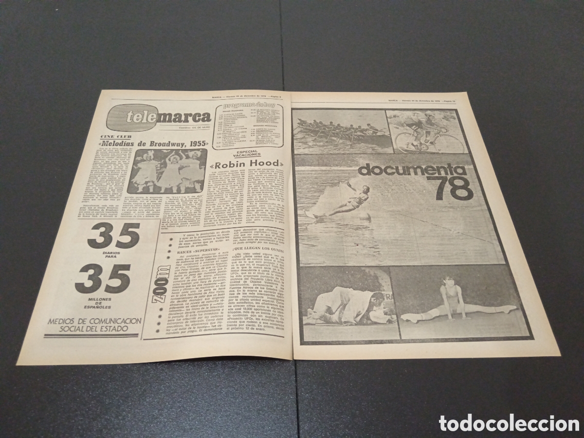 Coleccionismo deportivo: MARCA 29/12/1978 - Foto 2