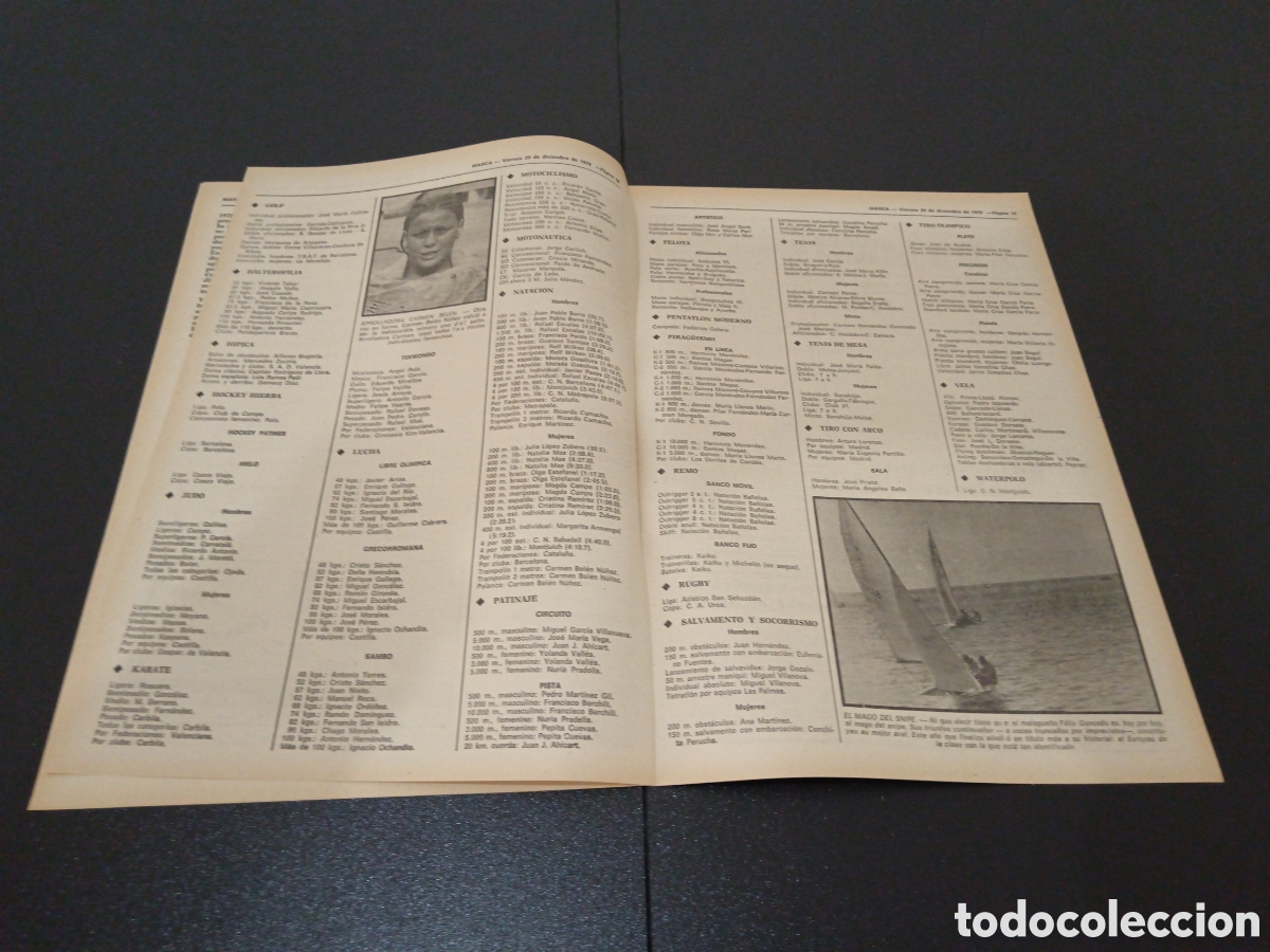 Coleccionismo deportivo: MARCA 29/12/1978 - Foto 4