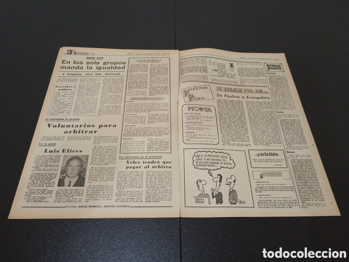 Coleccionismo deportivo: MARCA 29/12/1978 - Foto 5