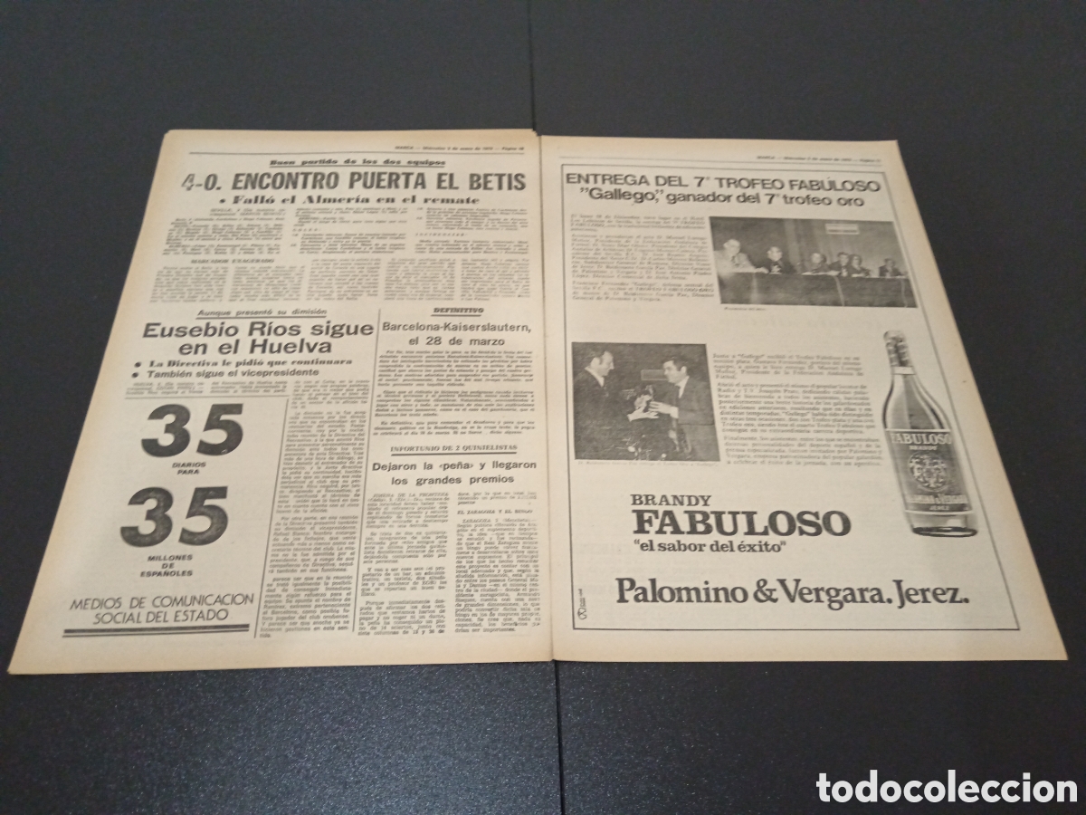 Coleccionismo deportivo: MARCA 03/01/1979 - Foto 6