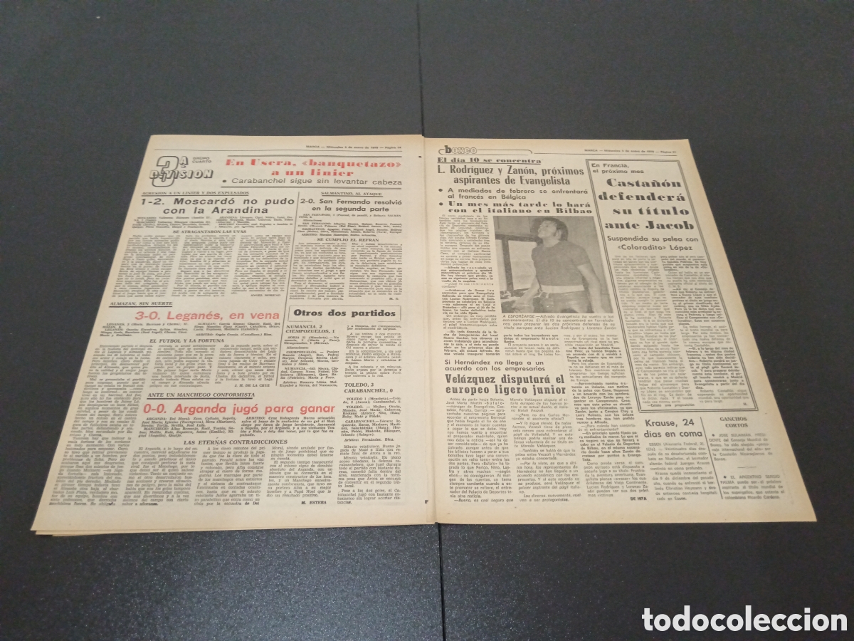 Coleccionismo deportivo: MARCA 03/01/1979 - Foto 8