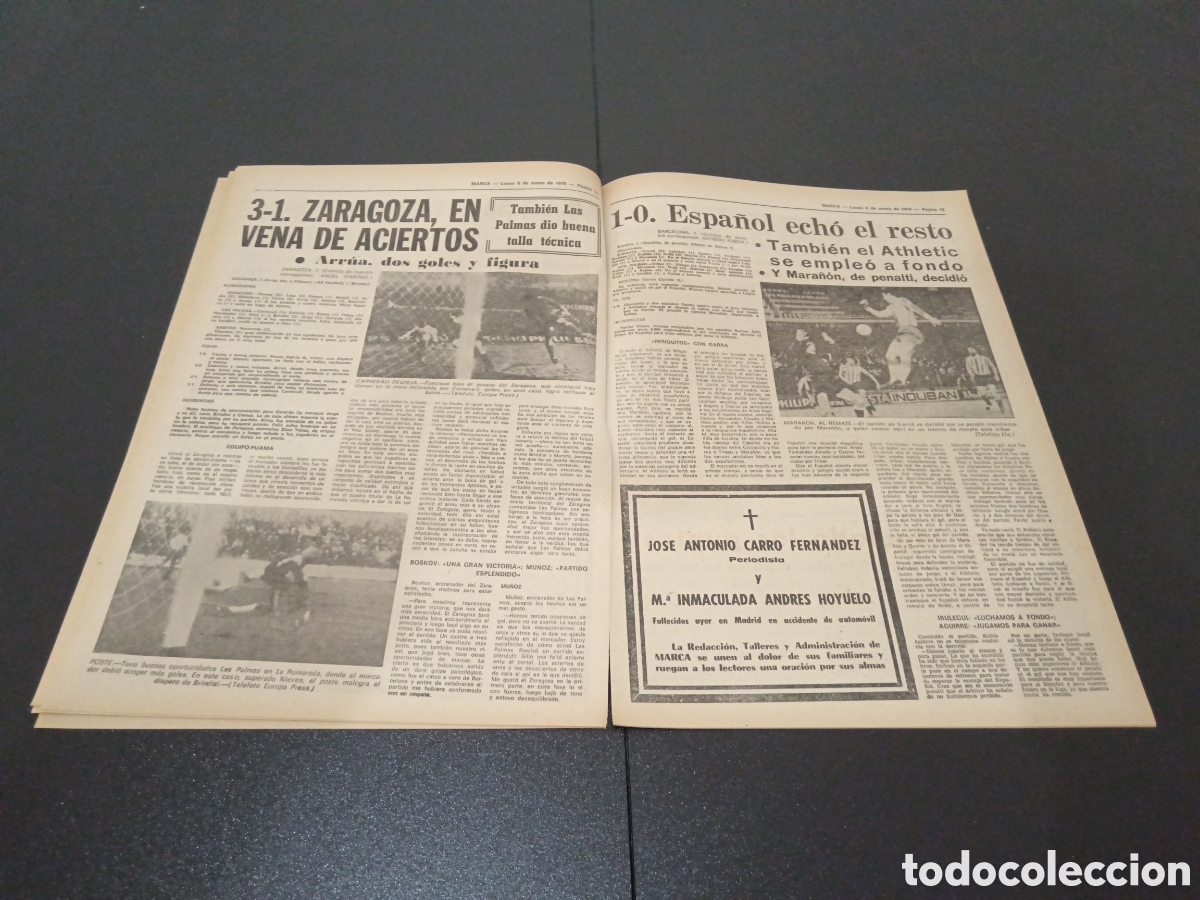 Coleccionismo deportivo: MARCA 08/01/1979 - Foto 7