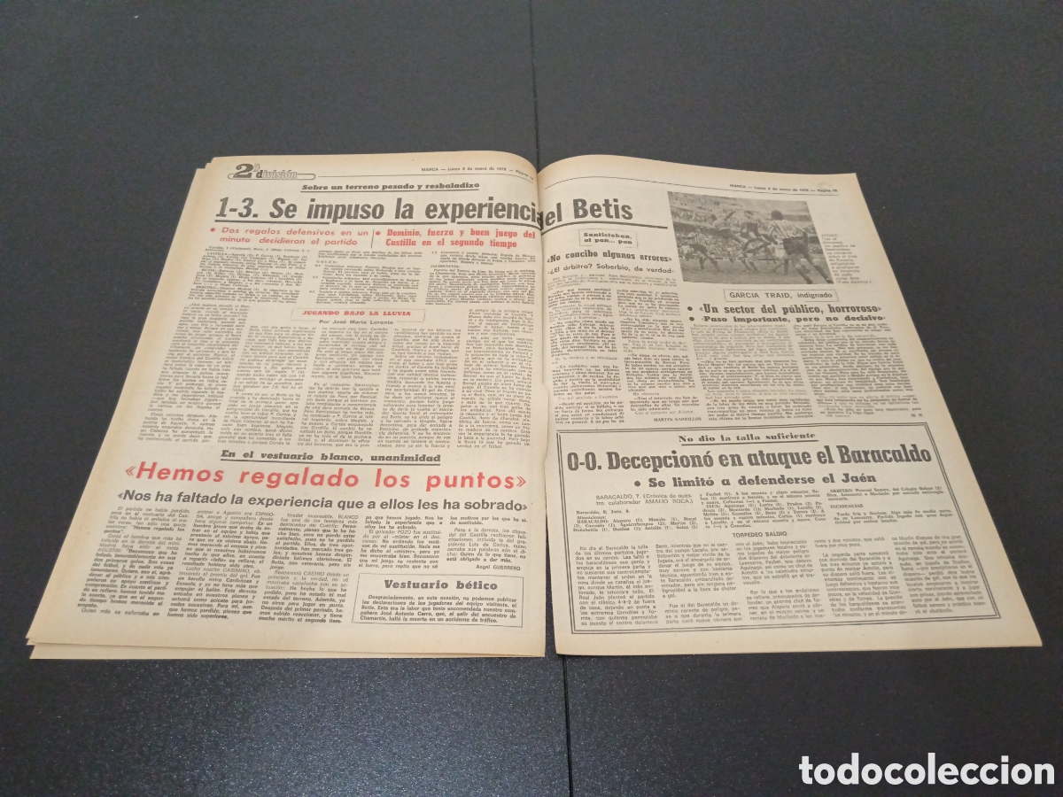 Coleccionismo deportivo: MARCA 08/01/1979 - Foto 8