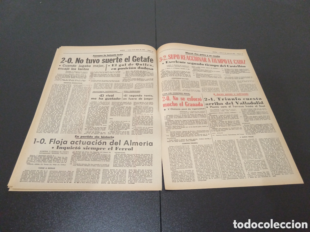 Coleccionismo deportivo: MARCA 08/01/1979 - Foto 10