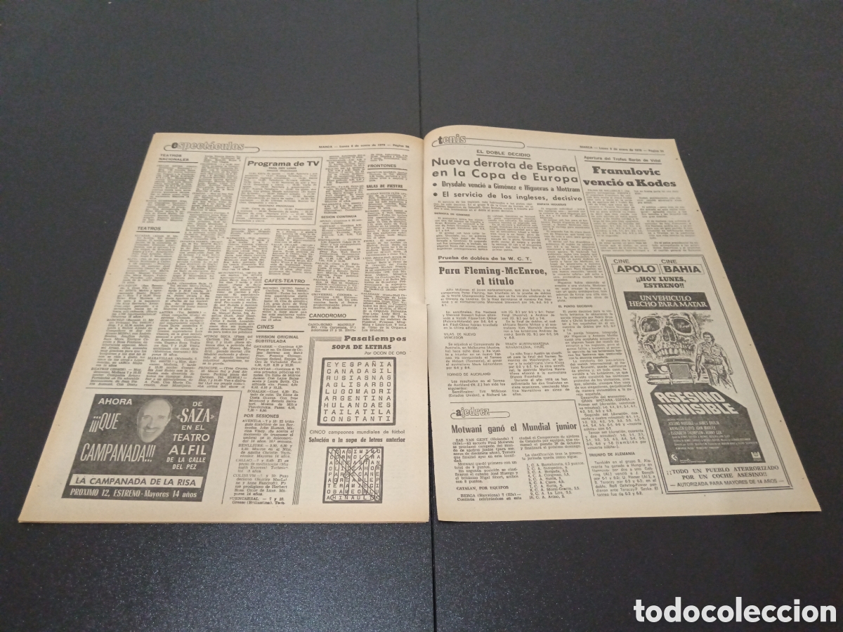 Coleccionismo deportivo: MARCA 08/01/1979 - Foto 14