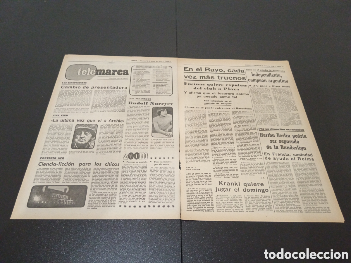 Coleccionismo deportivo: MARCA 12/01/1979 - Foto 2