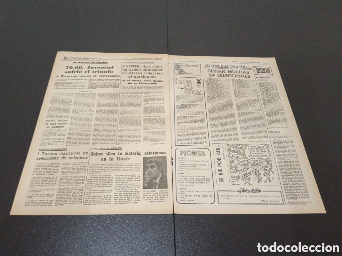 Coleccionismo deportivo: MARCA 12/01/1979 - Foto 4