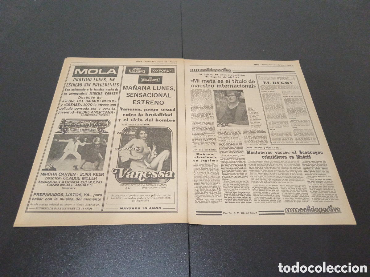 Coleccionismo deportivo: MARCA 14/01/1979 - Foto 4
