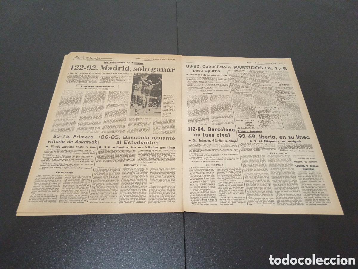 Coleccionismo deportivo: MARCA 14/01/1979 - Foto 5