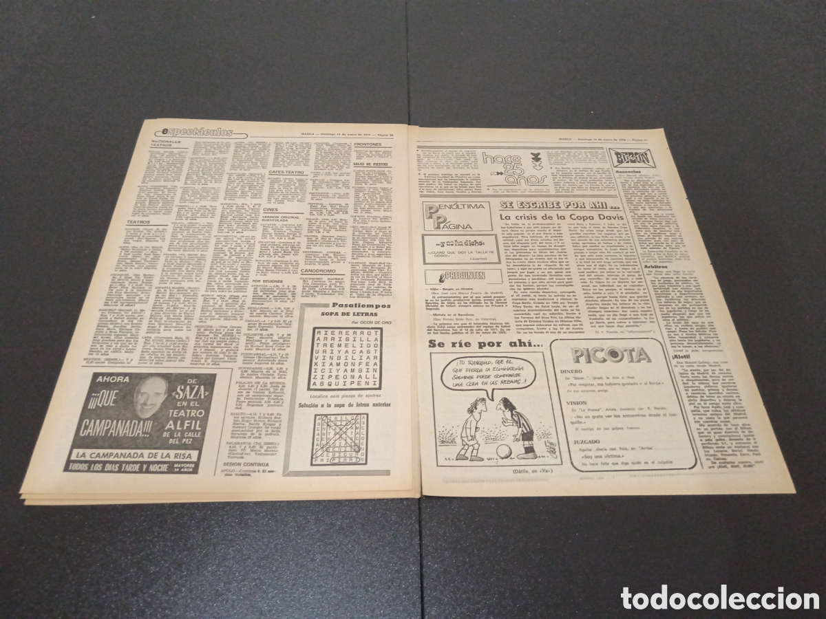 Coleccionismo deportivo: MARCA 14/01/1979 - Foto 6