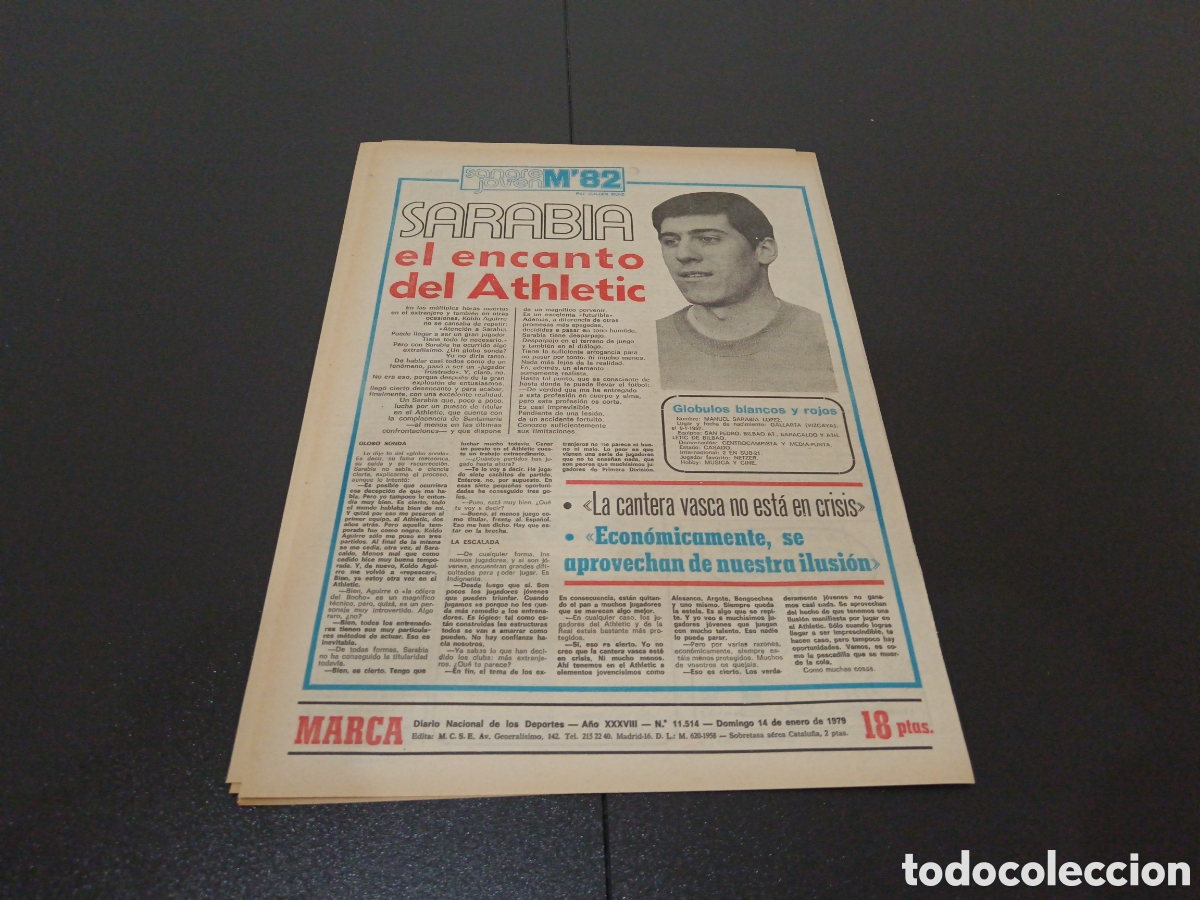 Coleccionismo deportivo: MARCA 14/01/1979 - Foto 7
