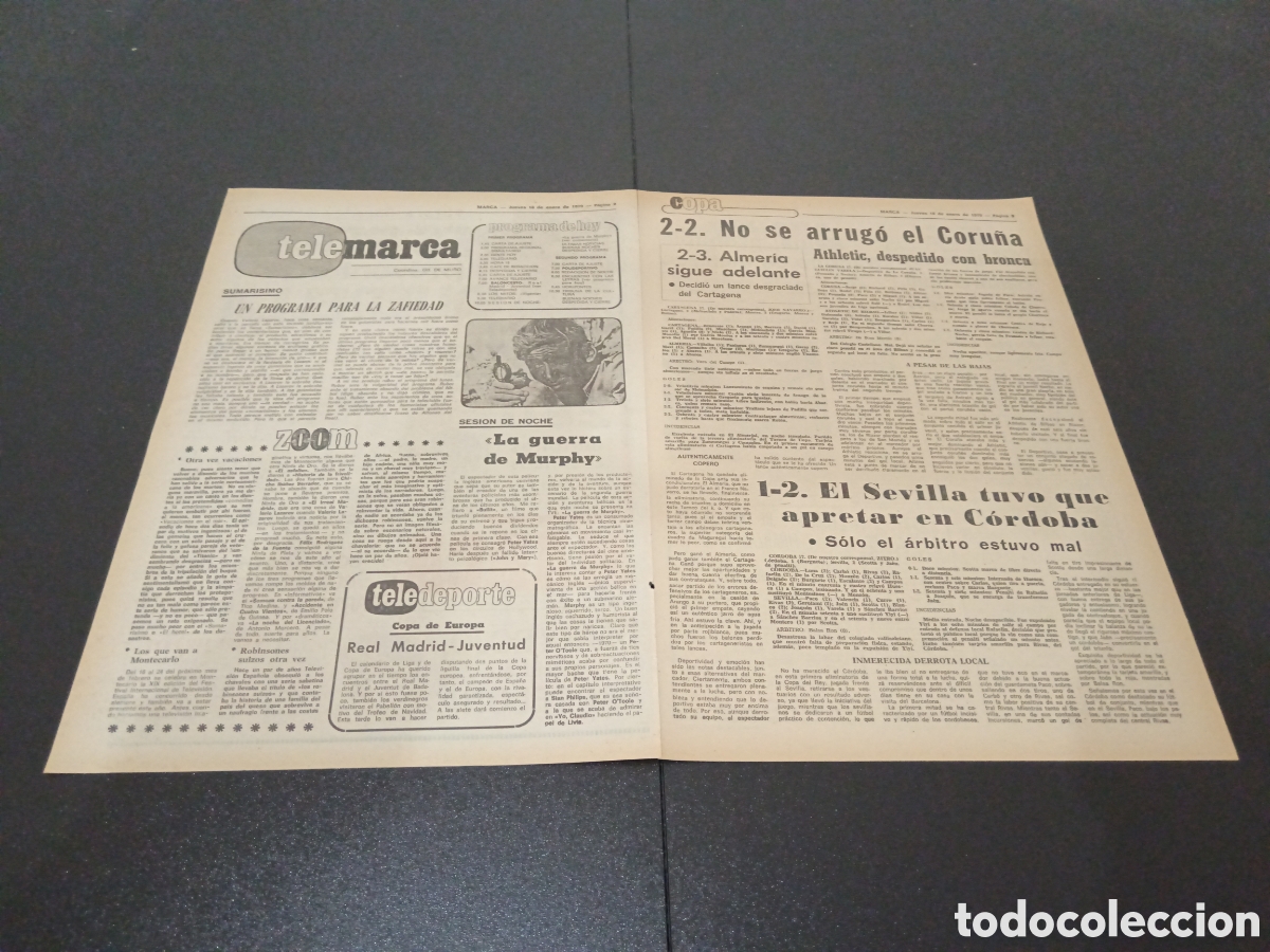 Coleccionismo deportivo: MARCA 18/01/1979 - Foto 2