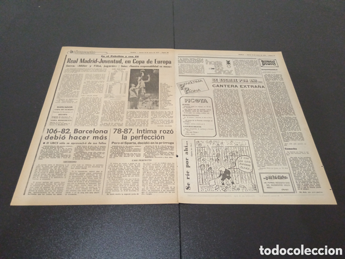 Coleccionismo deportivo: MARCA 18/01/1979 - Foto 4