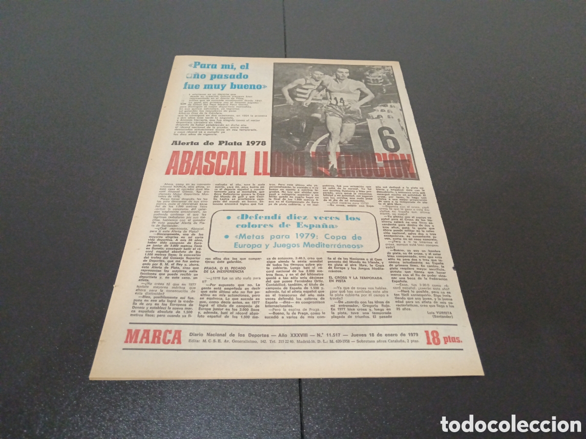 Coleccionismo deportivo: MARCA 18/01/1979 - Foto 5