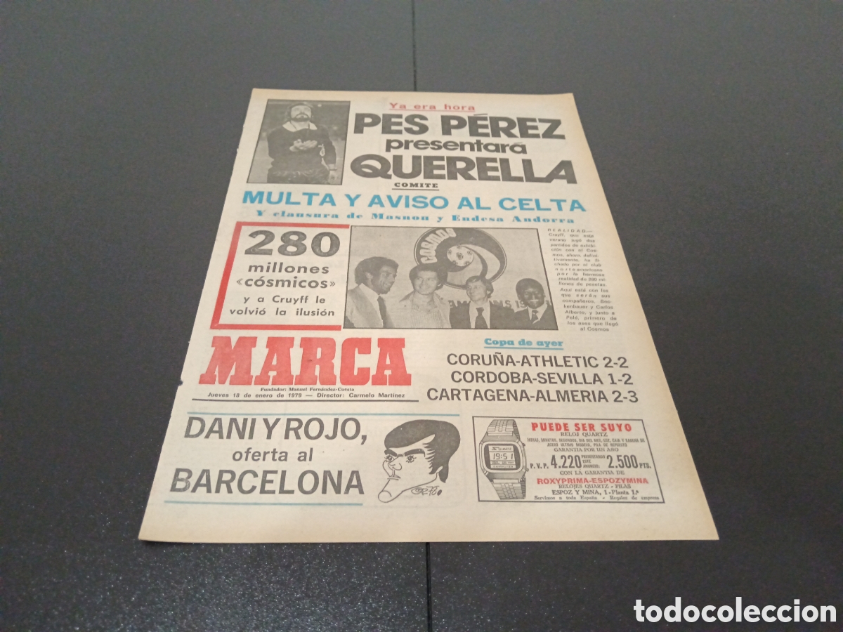 Coleccionismo deportivo: MARCA 18/01/1979 - Foto 1