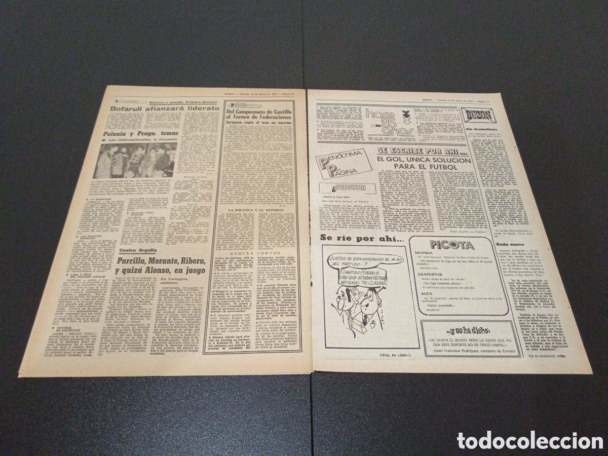 Coleccionismo deportivo: MARCA 19/01/1979 - Foto 4