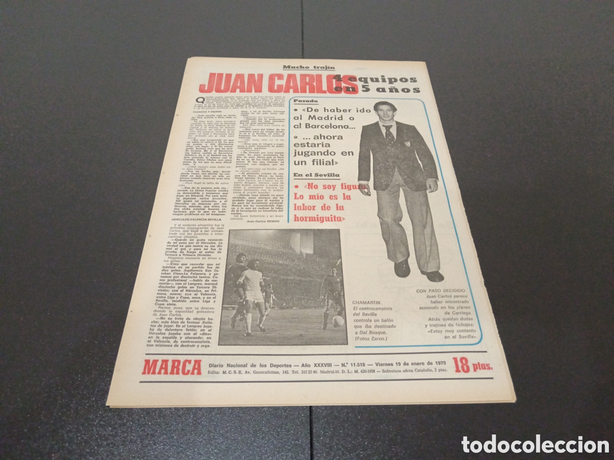 Coleccionismo deportivo: MARCA 19/01/1979 - Foto 5