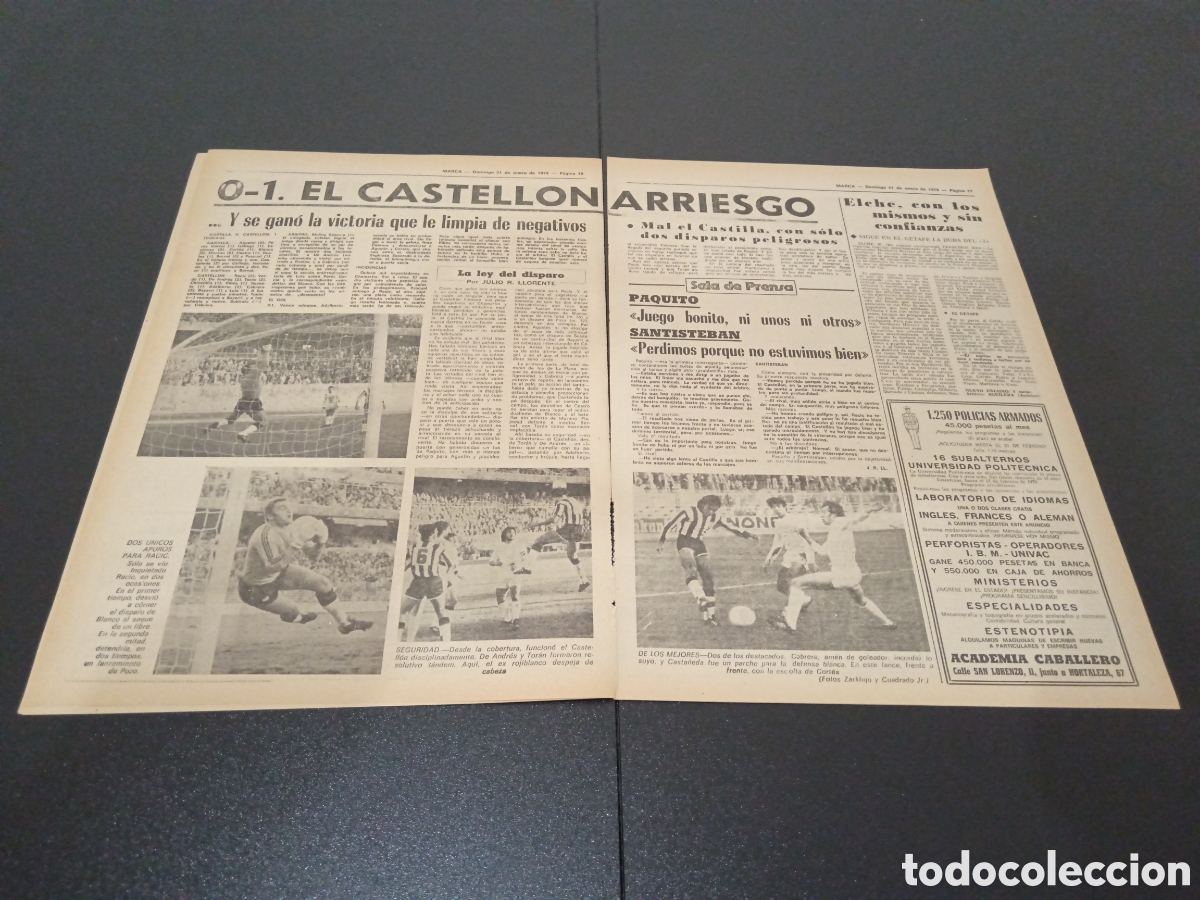 Coleccionismo deportivo: MARCA 21/01/1979 - Foto 3