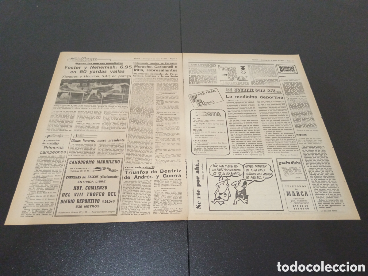 Coleccionismo deportivo: MARCA 21/01/1979 - Foto 5