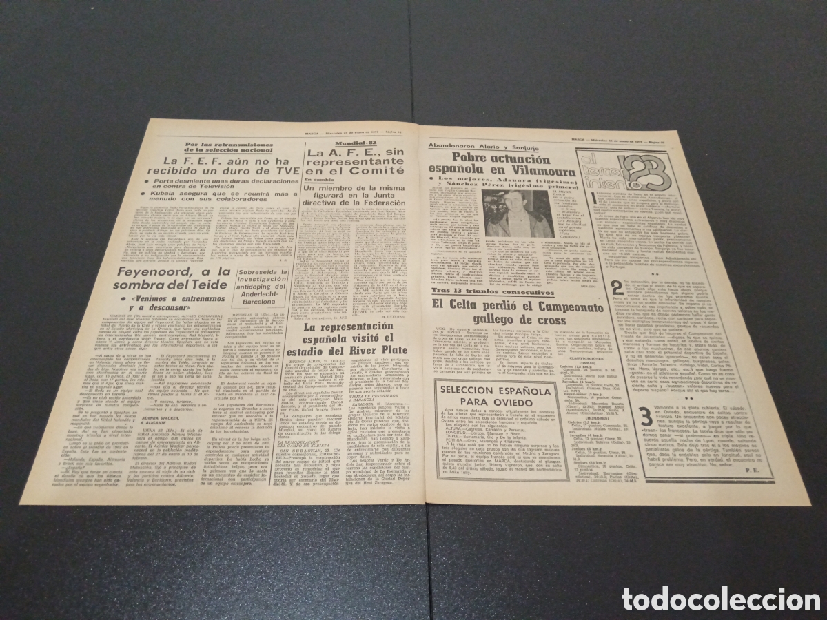 Coleccionismo deportivo: MARCA 24/01/1979 JUANITO - Foto 3