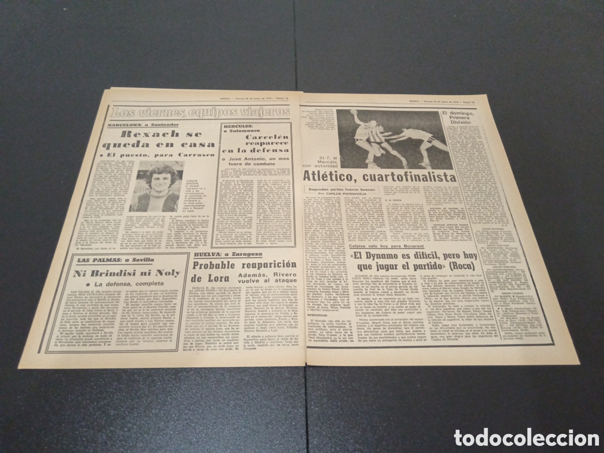Coleccionismo deportivo: MARCA 26/01/1979 - Foto 4