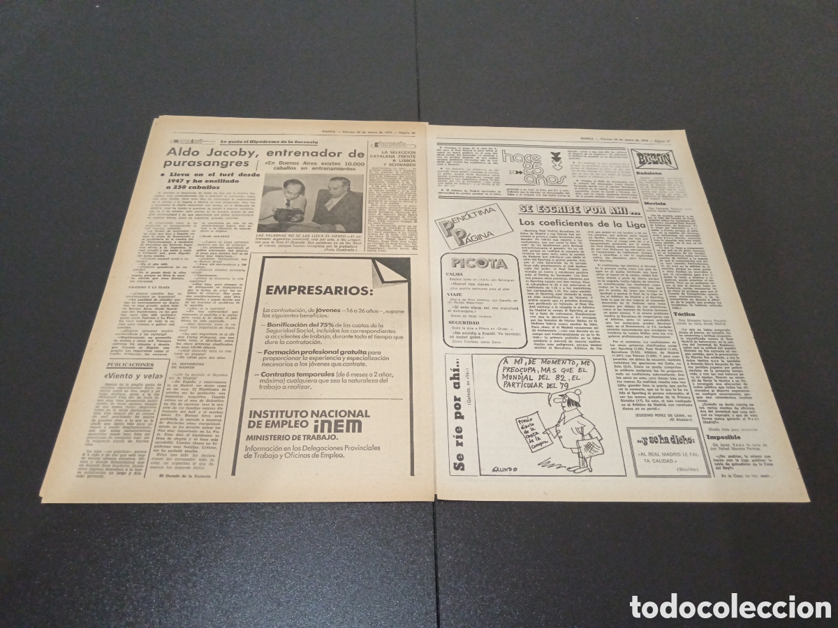 Coleccionismo deportivo: MARCA 26/01/1979 - Foto 6