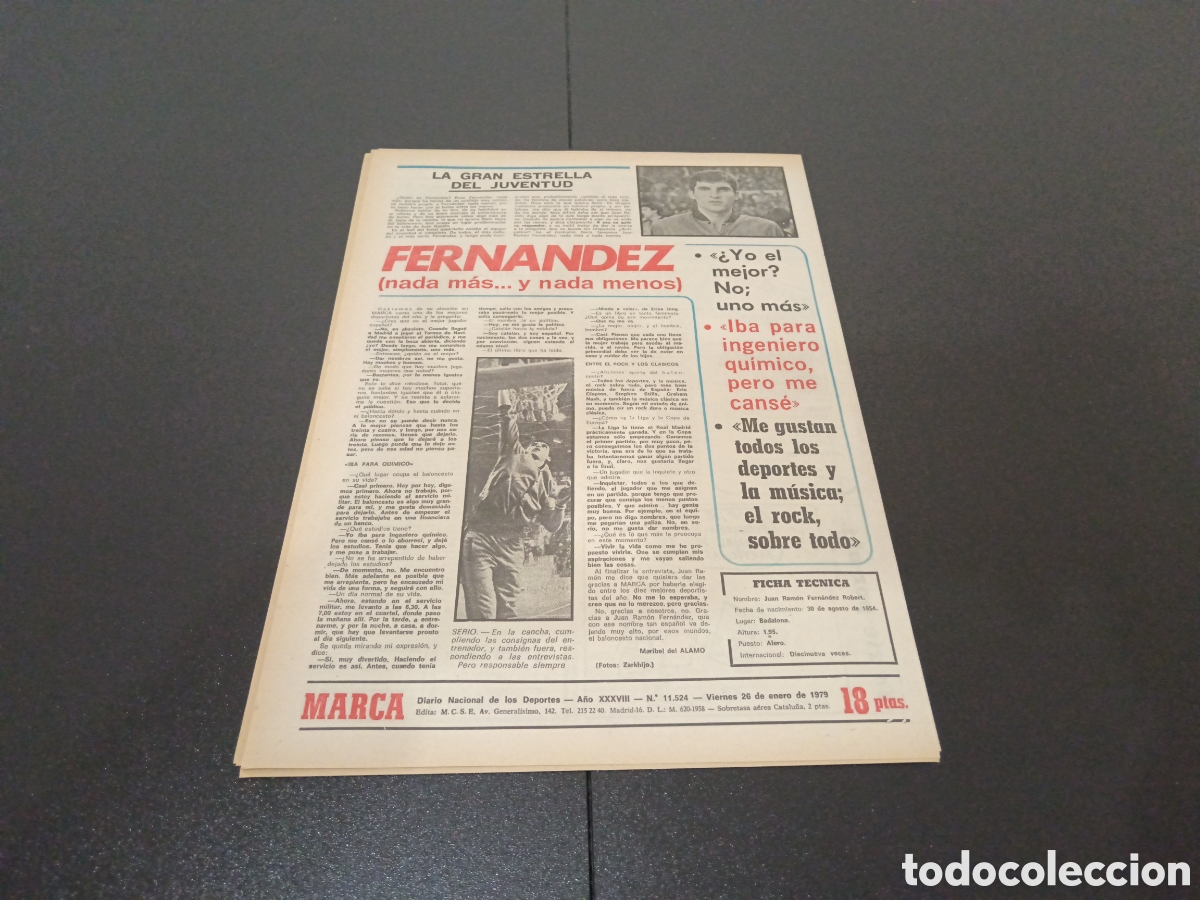 Coleccionismo deportivo: MARCA 26/01/1979 - Foto 7