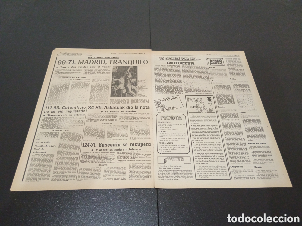 Coleccionismo deportivo: MARCA 28/01/1979 - Foto 6