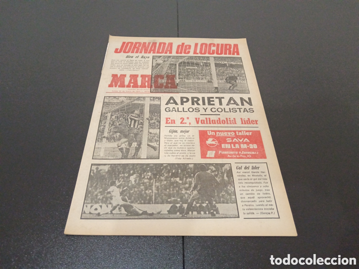 Sammelleidenschaft Sport: MARCA 29/01/1979 SANTANDER 2 BARCELONA 1 REAL SOCIEDAD 4 BURGOS 1 RESUMEN JORNADA N&deg; 18