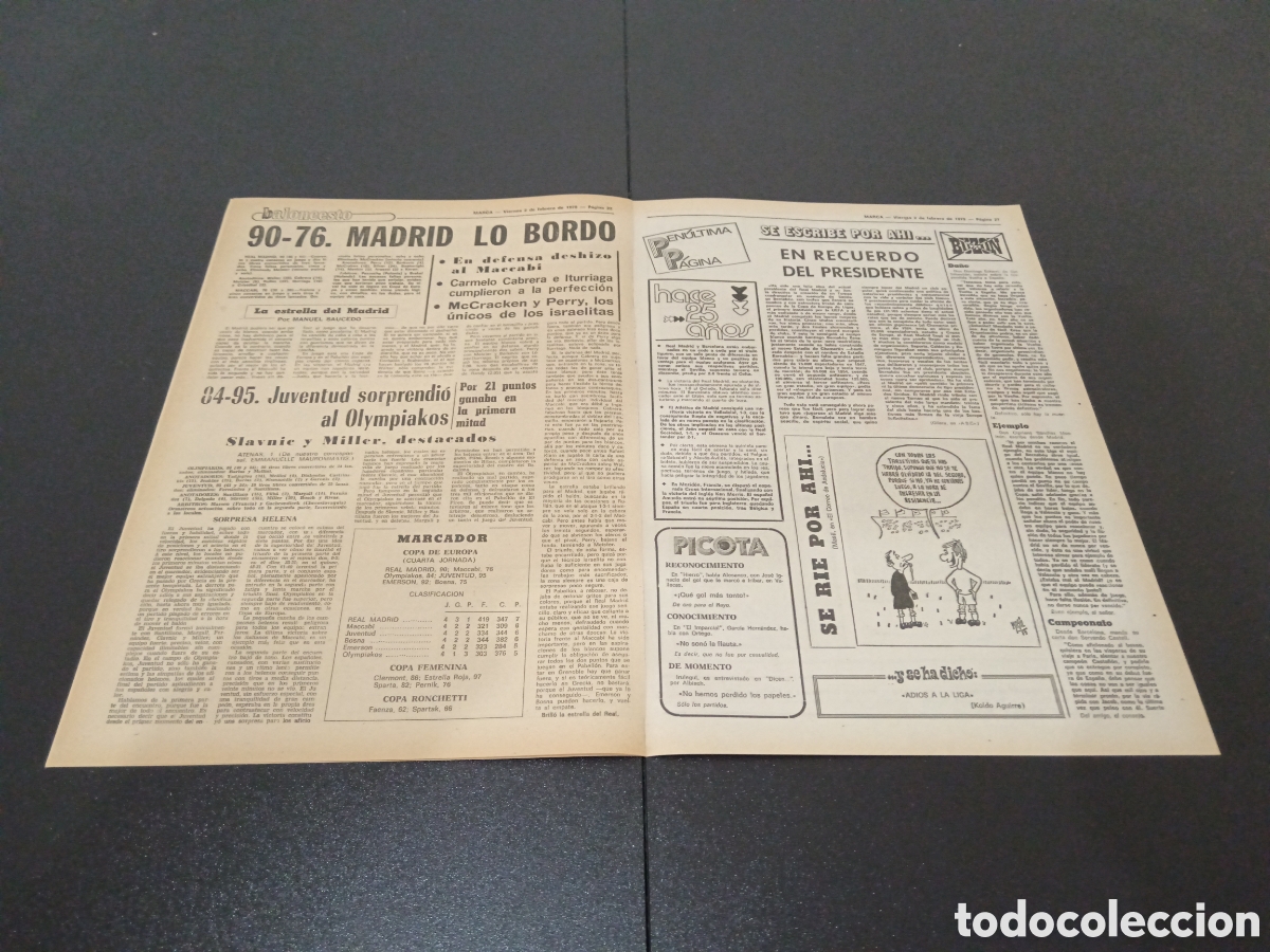 Coleccionismo deportivo: MARCA 02/02/1979 - Foto 3